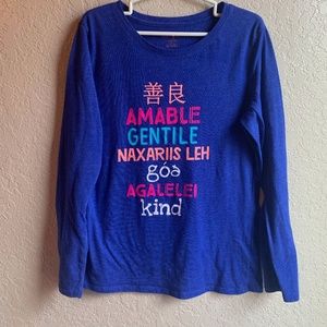 Girls Size L Cat & Jack Long Sleeve Shirt